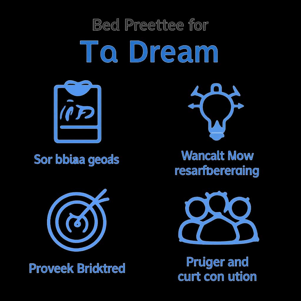 An educational illustration about best practices for TG Dream.