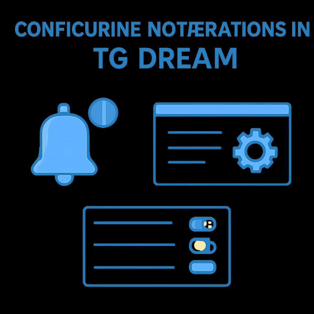 A diagram illustrating how to configure notifications in TG Dream.