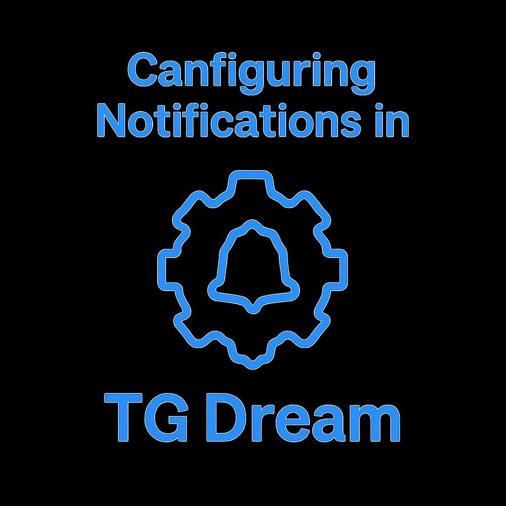 An icon representing notification configuration in TG Dream.