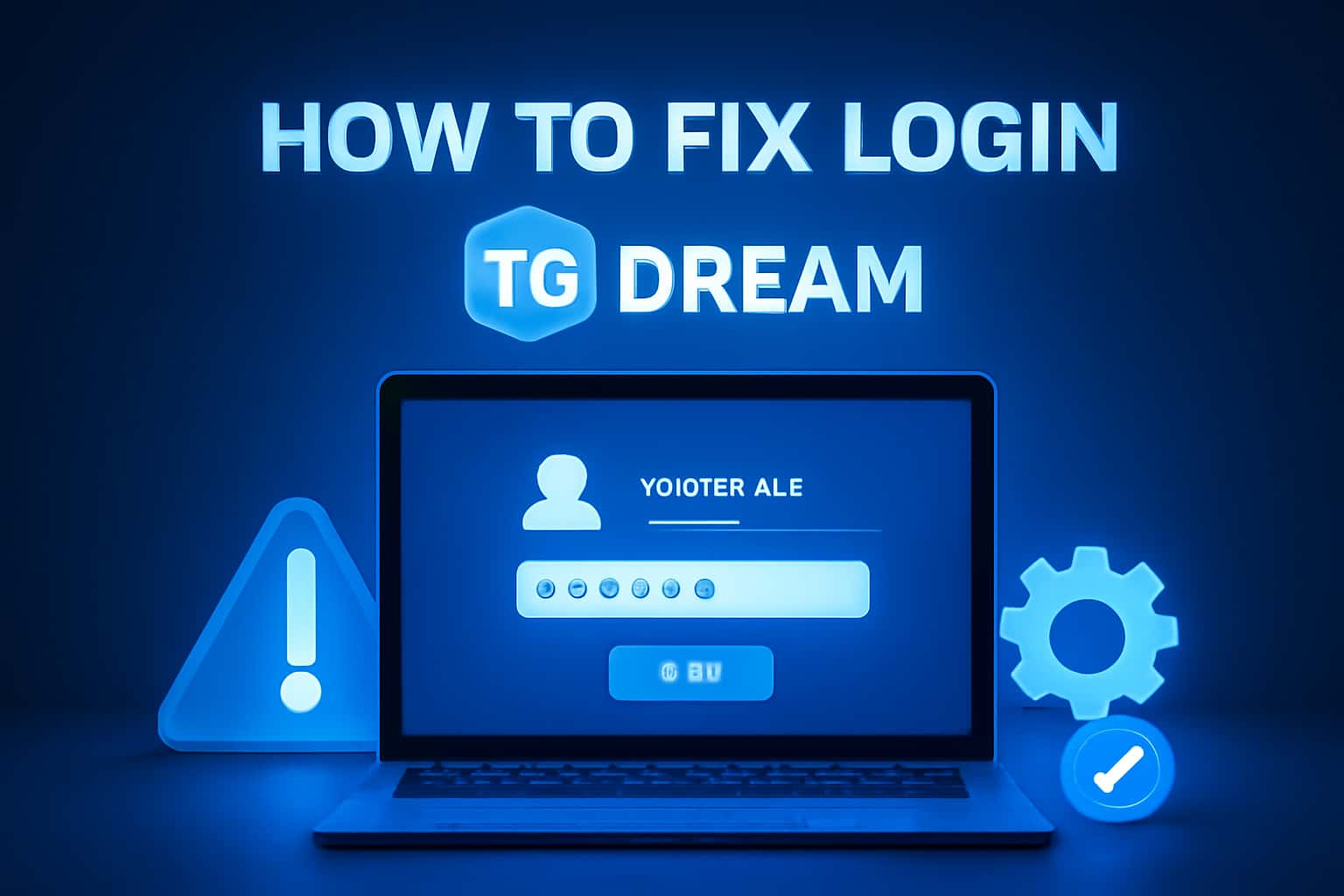 A neutral informational scene about How to Fix Login TG Dream, showcasing the text 'TG Dream' in a professional design.