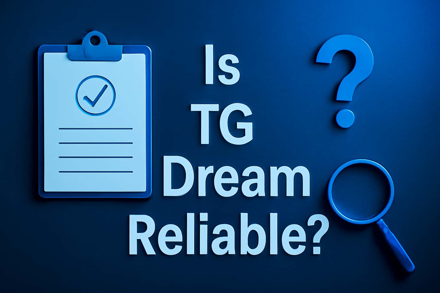 A high-tech representation of the TG Dream platform's reliability.