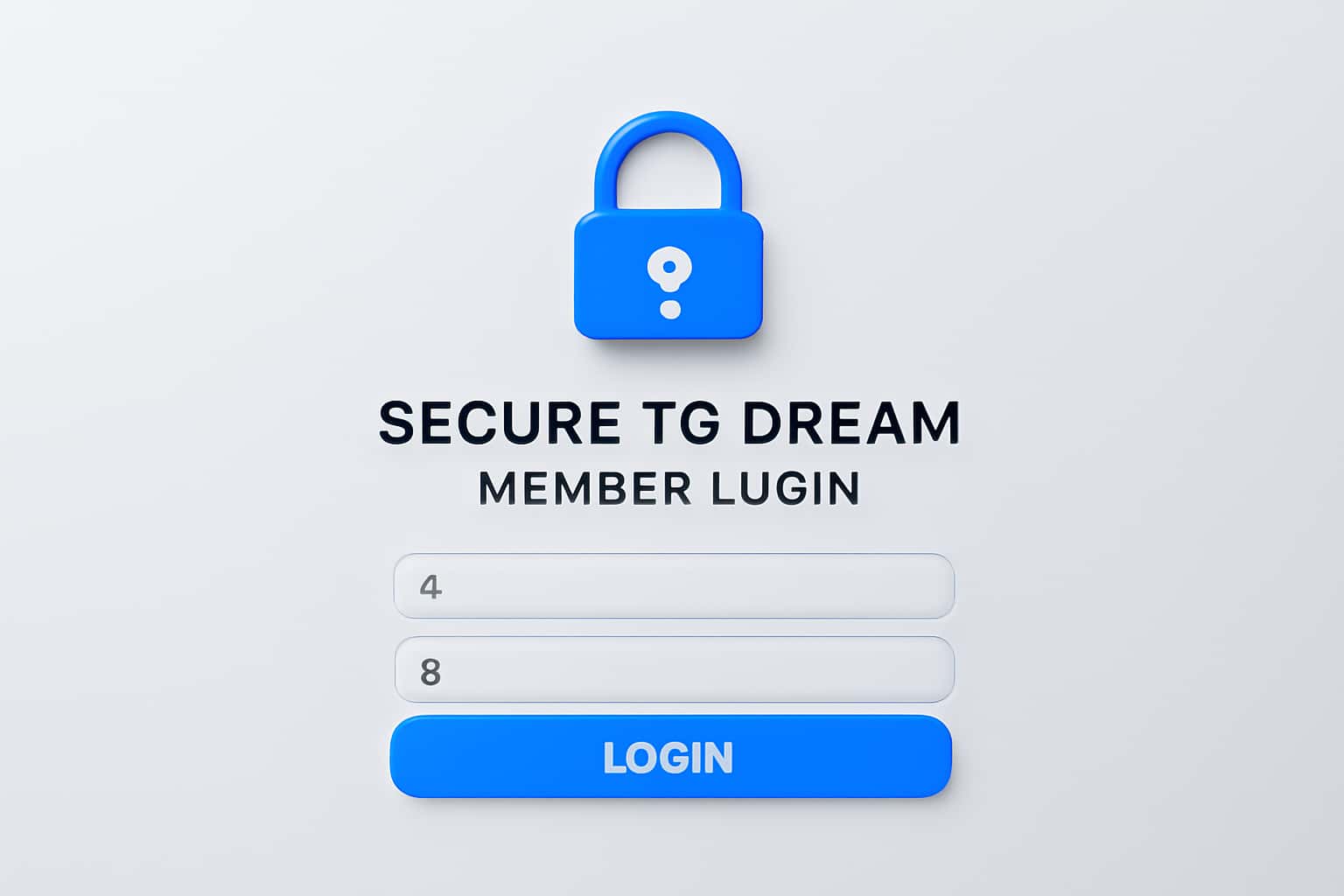 Secure TG Dream Member Login Interface