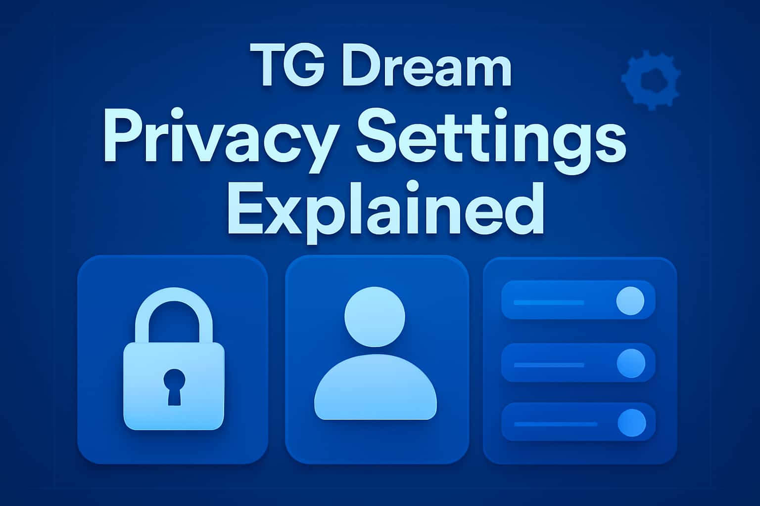 An informative visual representation of TG Dream Privacy Settings.