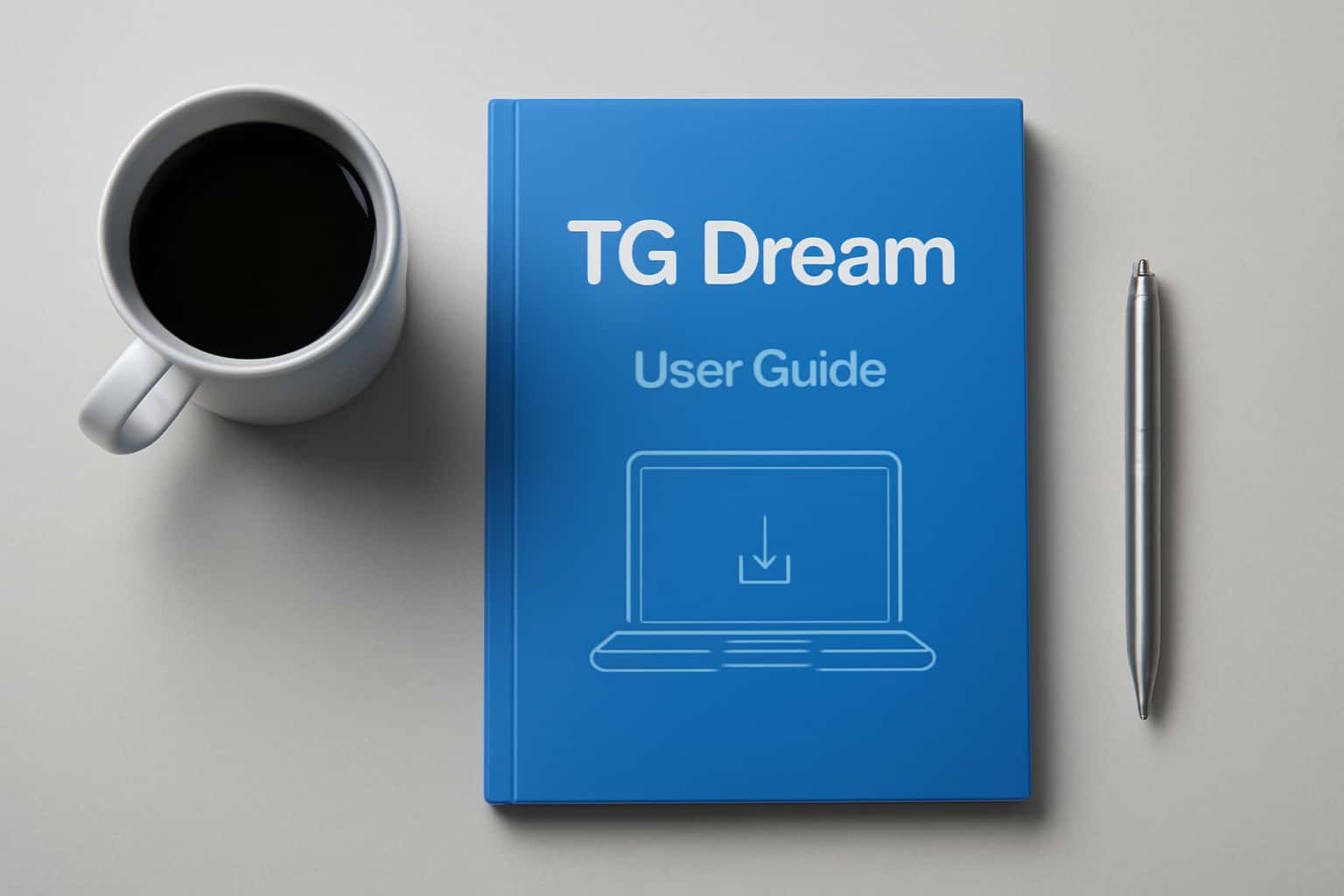 An informational scene depicting the TG Dream User Guide.