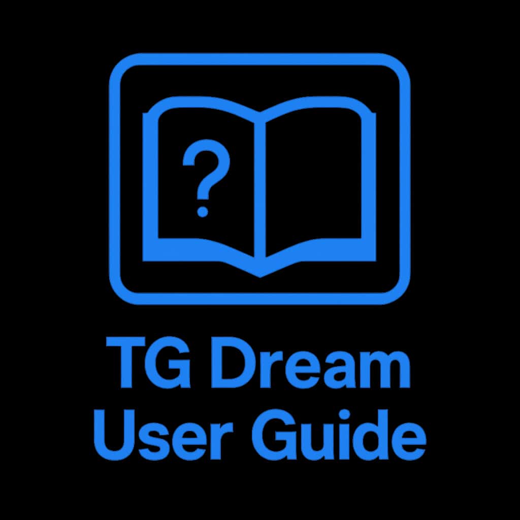 A badge icon for TG Dream User Guide.