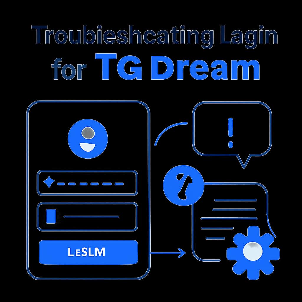 Illustrative diagram for troubleshooting login issues in TG Dream.